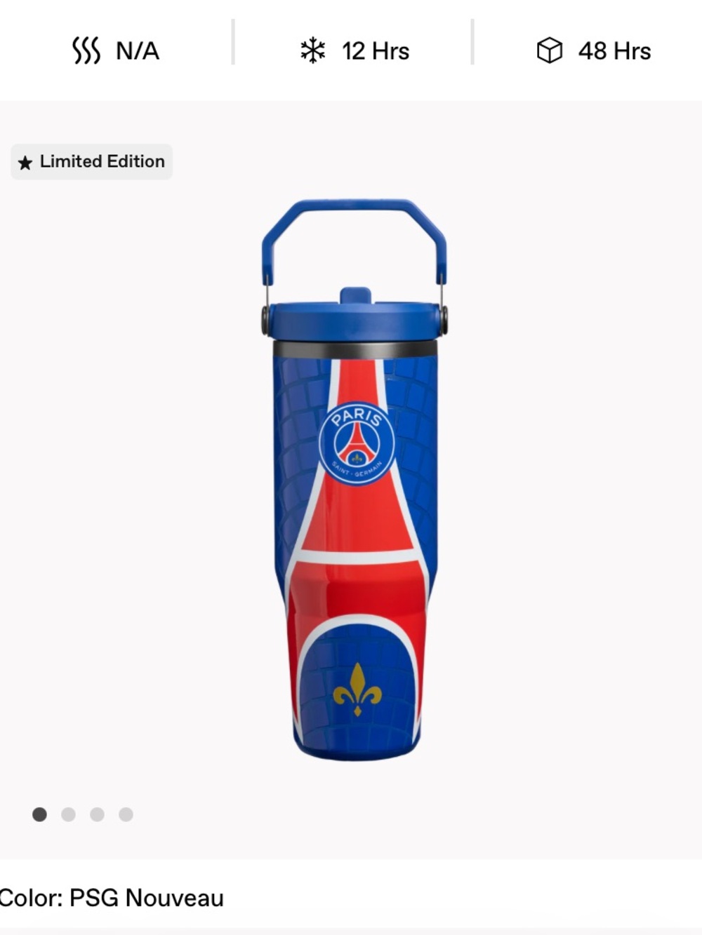 Stanley PSG Nouveau Blue and Red Travel Tumbler